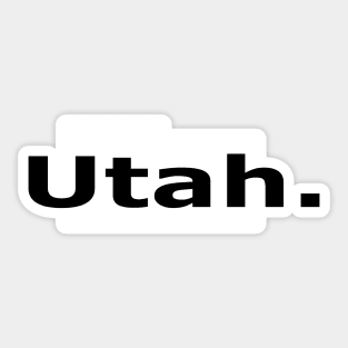 Utah Sticker